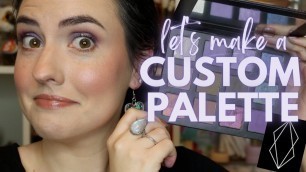 'Designing a Custom LETHAL Cosmetics Eyeshadow Palette | BYOP How To, Swatches + Purple Tutorial'