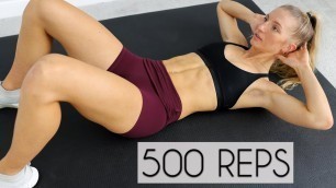 '500 REP ABS WORKOUT CHALLENGE (Intense)'