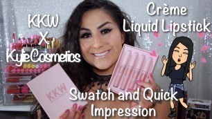 'Kylie Cosmetics X KKW| Swatches'