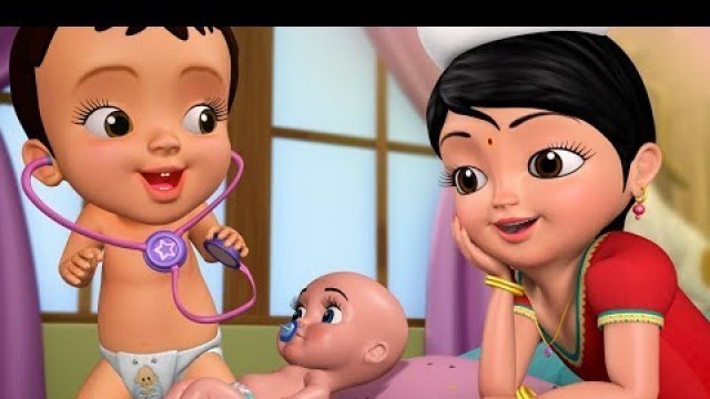 'చిట్టి డాక్టర్ డాక్టర్ ఆట - Playing with Doctor Toys | Telugu Rhymes and Kids Shows | Infobells'