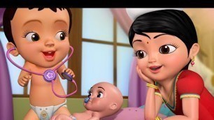 'చిట్టి డాక్టర్ డాక్టర్ ఆట - Playing with Doctor Toys | Telugu Rhymes and Kids Shows | Infobells'