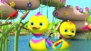 'Five Little Ducks | Best Sing - Along Songs & Nursery Rhymes | Cartoons for Kids - Little Treehouse'
