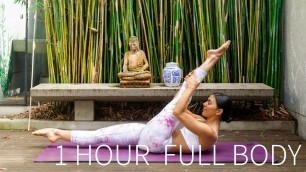 '1 HOUR FULL BODY WORKOUT || Full Length Intermediate Pilates Class'