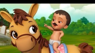 'Chal Chal Gurram | Telugu Rhymes for Children | Infobells'