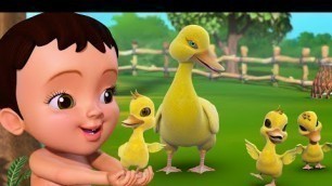 'కువా కువా బాతు | Telugu Rhymes for Children | Infobells'