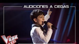 'Pablo Castiñeira canta \'Sweet child of mine\' | Audiciones a ciegas | La Voz Kids Antena 3 2019'