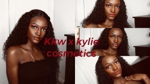 'Kylie cosmetics x KKW  liquid lipsticks on dark skin | Review'