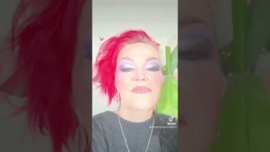 'Full review coming! @Theresa is Dead X @Lethal Cosmetics #mua #indiemakeup #over40 #Comgrats T!!!'