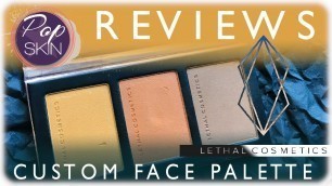 'Popskin reviews Lethal Cosmetics Magnetic face powder custom palette'