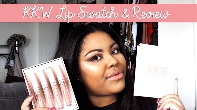 'KYLIE COSMETICS // KKW COLLAB LIP SWATCH & REVIEW // MIXED RACED SKIN TONE // RACHAEL LOUISE'