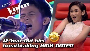 '12-Year-Old STUNS coaches with ASTONISHING VOICE in The Voice Kids! 
