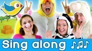 'Sing Along - Old MacDonald Had a Farm with lyrics! (Kids nursery rhyme)'