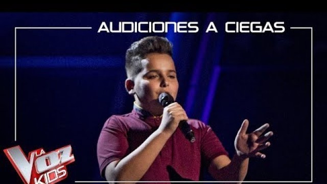'Bryan Muñoz canta \'La incondicional\' | Audiciones a ciegas | La Voz Kids Antena 3 2019'