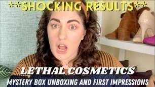 'UNBOXING my LETHAL COSMETICS Mystery Box!! + First Impressions 