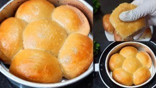 'Milk bun without yeast/Bread Without Yeast/ladi pav without yeast/dinner rolls recipe without yeast'