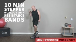 '10 Minute Upper Body Stepper Workout w/ Resistance Bands'