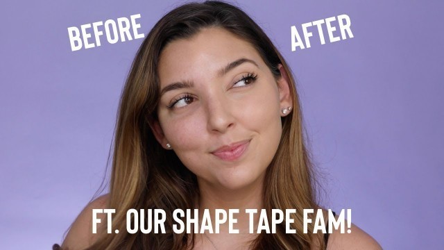 'Flawless complexion using our shape tape family | tarte tutorials'