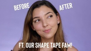 'Flawless complexion using our shape tape family | tarte tutorials'