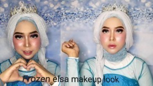 'Tutorial makeup Disney frozen /tutorial makeup princess elsa'