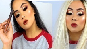 'SOFT GLAM PALETTE , KKW BEAUTY , KYLIE COSMETICS , Smokey glittery eye l  KRIZIA YANEZA'