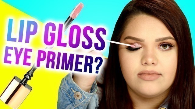 'DIY LIP GLOSS EYE PRIMER?! Makeup Mythbusters w/ Karina Garcia & MayraTouchOfGlam'