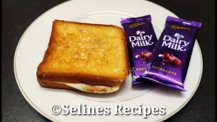 'Quick Evening Snacks Recipe | Crispy&Tasty Chocolate Bread Sandwich|Lock down Recipes|Instant Snacks'