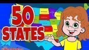 '50 States ♫ Rhyming and In Alphabetical Order ♫ Children\'s Song by The Learning Station'