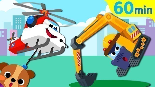 'Kids Song Collection | Excavator Helicopter | Sing Along with TidiKids'