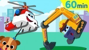 'Kids Song Collection | Excavator Helicopter | Sing Along with TidiKids'