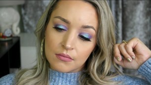 'Winter Ice Princess Tutorial: Blue Halo Eye ~ Using BH Cosmetics Foil Eyeshadow Palette'