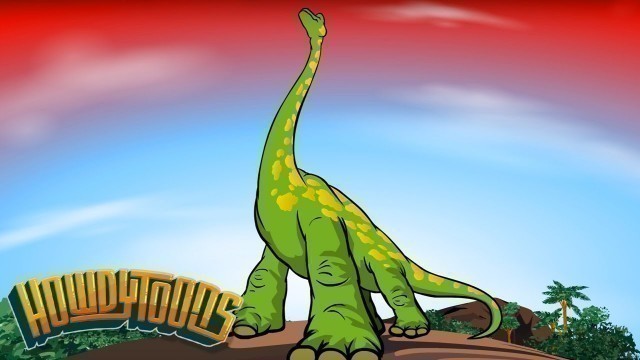 'Brachiosaurus Song Sing-Along | Dinosaur songs from Dinostory by Howdytoons'