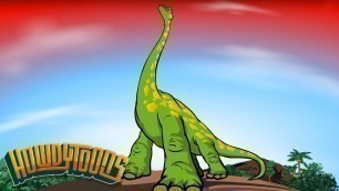 'Brachiosaurus Song Sing-Along | Dinosaur songs from Dinostory by Howdytoons'