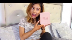 'KKW x Kylie Cosmetics FIrst Impression + Lip Swatch'