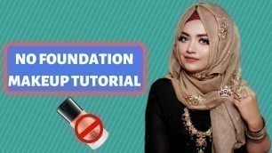 'Easy Makeup Tutorial Without Foundation And Hijab Tutorial || Rakhi\'s Beauty World'