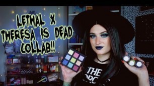 'Lethal Cosmetics x Theresa Is Dead Collab | Tutorial + Swatches'