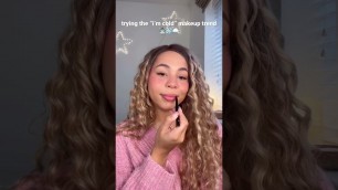 '“i’m cold” makeup trend ❄️☃️