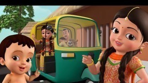 'ఆటో రిక్షా మామ వచ్చారు - Auto Rickshaw Song | Telugu Rhymes for Children | Infobells'