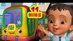 'స్కూల్ బస్సు పిల్లల పాట - School Bus Song | Telugu Rhymes for Children | infobells'