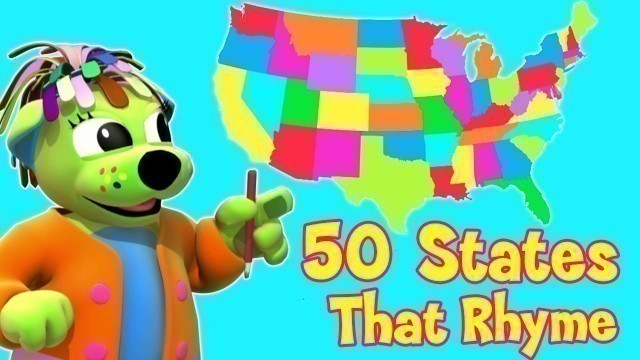 'Nursery Rhymes and Kids Songs | 50 States That Rhyme | Raggs Tv'