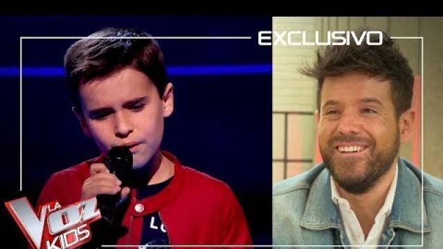 'Pablo López reacciona a la actuación de Daniel García | Exclusivo | La Voz Kids Antena 3 2019'
