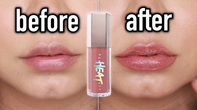 'The Best Lip Plumping Gloss? New Fenty Beauty Gloss Bomb Heat Lip Luminizer + Plumper Review FU$$Y'