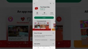 'YouTube kids a Best app for kids'