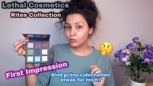 'Lethal Cosmetics - Rites Collection [Sind grüne Lidschatten etwas für mich?]'