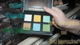 'LETHAL COSMETICS ROOTS PALETTE | CLOSE UP SWATCHES AND FIRST IMPRESSIONS'