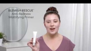 'Acne Makeup Routine with Blemish Rescue Primer from bareMinerals'