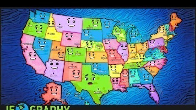 '50 States Song with Lyrics | Alphabetically-Ordered States & Capitals of the USA'