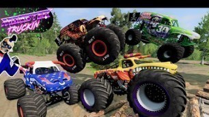 'Monster Truck Mud Battle #24 | BeamNG Drive | Mace Mace Tv'