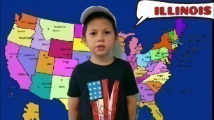 '#thestatesofamerica The 50 States of America - LEARN THE FIFTY STATES OF AMERICA WITH TEODOR'