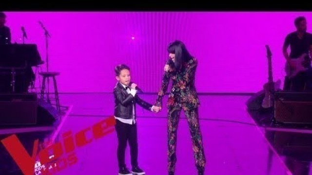 'Maître Gims - Est-ce que tu m\'aimes | Jenifer et Natihei | The Voice Kids France 2019 | Finale'