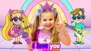 'Diana and Roma Sing Along Music Video! \"Love Can Save the Day\" with Lyrics!'